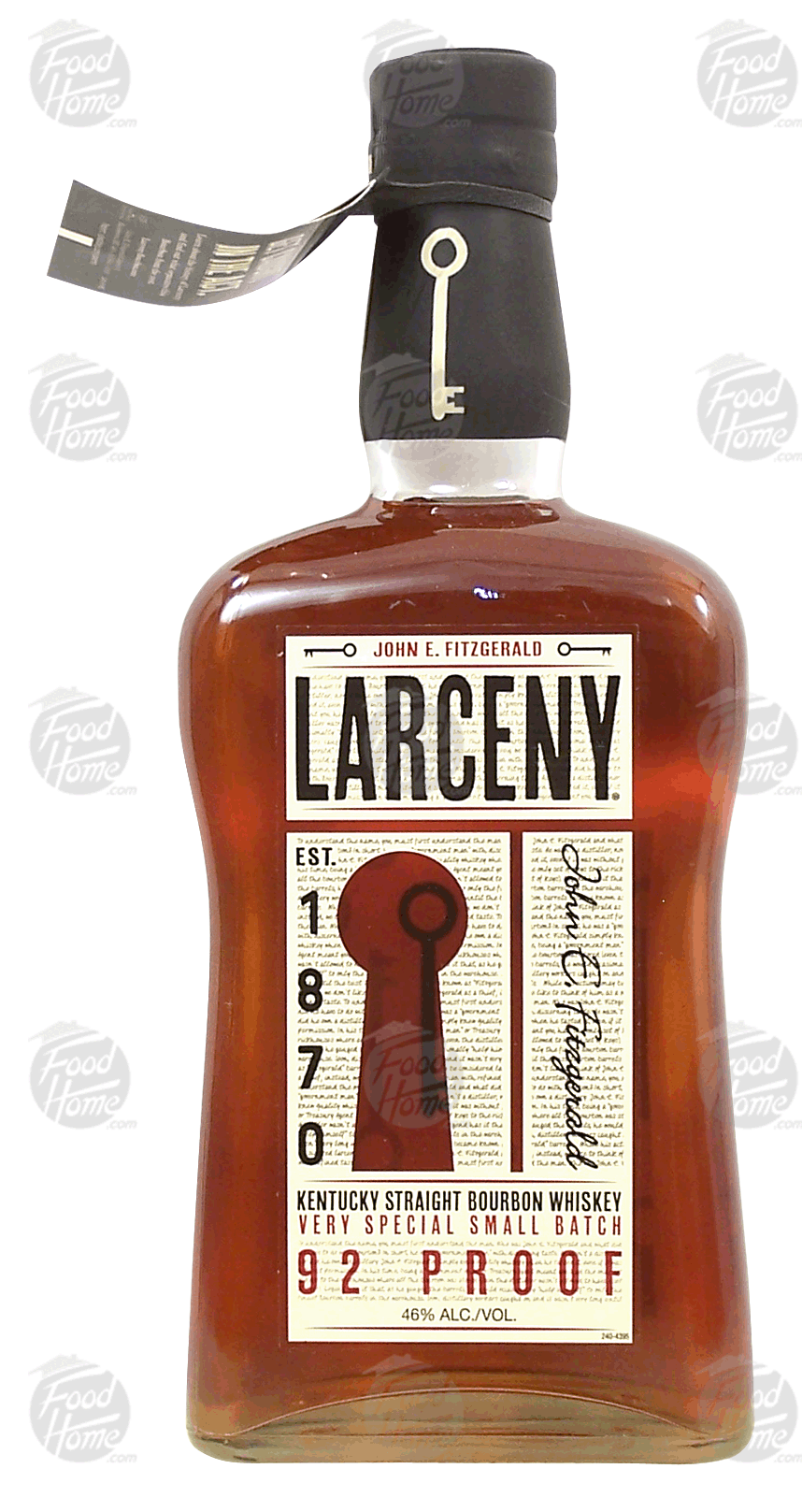 Larceny John E. Fitzgerald kentucky straight bourbon whiskey, very small batch, 46% alc. by vol. Full-Size Picture